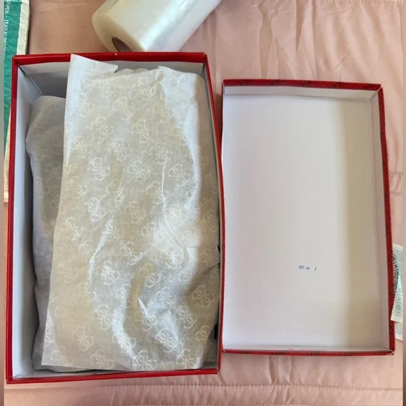 Guess Black Platform Wedge Sandals - Picture 14 of 15